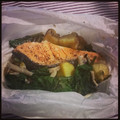 44s's cooksnap of when they made ﾚﾝｼﾞで簡単！サーモンの包み焼き.