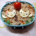 モモ☆ラベル's cooksnap of when they made 丸型ＤＥ簡単ニャンコ☆.