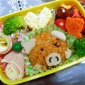 ぽてママ☆'s cooksnap of when they made 園児のお弁当 ブタさんおにぎり☆.