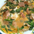 240386's cooksnap of when they made 豚肉とほうれん草の卵とじ丼中華あんかけ.