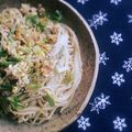 しやわし's cooksnap of when they made 葱と生姜の鶏ひき肉チャンプルー.