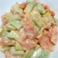 みほほえ's cooksnap of when they made アボカドサーモンのわさびマヨ和え♪.