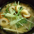 tsmitaka's cooksnap of when they made 水菜とちくわの味噌汁.