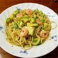 stk23's cooksnap of when they made アボカドのバジルソースパスタ♡.