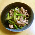 ゆりNさん's cooksnap of when they made ✿豚肉とアスパラのオイ炒め✿.