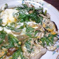 セイコモ１０３'s cooksnap of when they made 食感がおいしい！春菊とえのきの卵とじ.