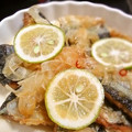 maiharunao's cooksnap of when they made かぼすの香り☆秋刀魚の南蛮漬け.