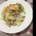 momomo9999's cooksnap of when they made 厚揚げと白菜入りピリ辛春雨煮込み.