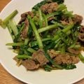 おれんじとも's cooksnap of when they made 牛肉と小松菜のニンニク風味炒め.