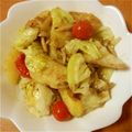★☆Ｒｉｕ☆★'s cooksnap of when they made キャベツとプチトマト,アンチョビ炒め.