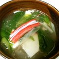 貴美貴美's cooksnap of when they made ＊カニカマと豆腐の中華スープ＊.