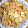 ちよし's cooksnap of when they made 超簡単☆キャベツと鮭の卵とじ.