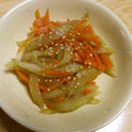 せつみか's cooksnap of when they made セロリと人参の塩きんぴら.