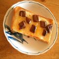 komugiko4's cooksnap of when they made 柚子（オレンジ）チョコトースト.