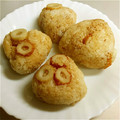 Mike929's cooksnap of when they made 活ちくわで☆ちくわさマヨごまおにぎり♡.