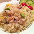 サミイ's cooksnap of when they made マヨが決め手❀❀本格シーフードピラフ❀.