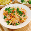 M 03290329123's cooksnap of when they made ごぼうとハムの旨塩きんぴら☆.