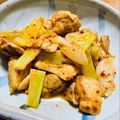 kinniko's cooksnap of when they made 鶏肉と長いものコチュジャン炒め.