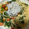 ikurin61's cooksnap of when they made モロヘイヤとトマトの冷製パスタ.