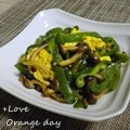 オレンジデイ's cooksnap of when they made 簡単！ふんわり卵とピーマン炒め.