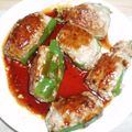 aquikawori's cooksnap of when they made ピーマン☆肉詰めバーグ.