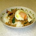 くりくりどんぐりママ's cooksnap of when they made 簡単材料モンスーンカフェのガパオ炒めご飯.