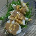 おろくにける's cooksnap of when they made 水菜とゆで卵のゴマダレサラダ.