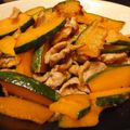 *ほぇ*'s cooksnap of when they made かぼちゃと豚肉のにんにく炒め焼き.
