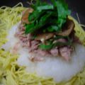 生誕１９７３年独身男's cooksnap of when they made ランチに☆簡単！梅ぇ～冷製パスタ.