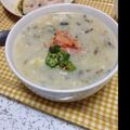 うみのらあこ's cooksnap of when they made あったか白菜の中華風ごまクリーム雑炊.