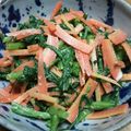 カズオリ's cooksnap of when they made 春菊と人参のマヨポンごま和え.