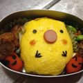 NEW☆MENTOS's cooksnap of when they made キャラ弁☆どんぐりソーセージ.