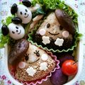 vivian☆'s cooksnap of when they made キャラ弁＊簡単♪仲良し栗ちゃんおにぎり♡.