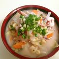 とまとま１０'s cooksnap of when they made ちゃんぽん風うどん.