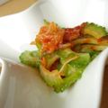 cocoりえ's cooksnap of when they made ビールおつまみゴーヤ★キムチのおかか炒め.