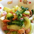 omiso's cooksnap of when they made 中華風青梗菜(ﾁﾝｹﾞﾝｻｲ)の炒めもの.