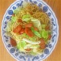 ymmy20's cooksnap of when they made ☆ベーコンとキャベツゆかりパスタ☆.