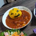 結稀yuki's cooksnap of when they made ♡鶏肉とトマト缶のスパイスカレー♡.