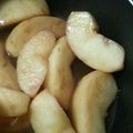 twomonster's cooksnap of when they made リンゴのコンポート　バニラアイス添え.
