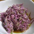 めがぴー's cooksnap of when they made 食用菊のからし醤油あえ.