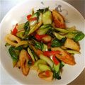 フローラルデイズ's cooksnap of when they made チンゲン菜と竹輪の醤油炒め.