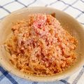 なつめタロー's cooksnap of when they made ｺﾝﾆｬｸのめんたい和え.