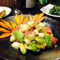 hanaruna13's cooksnap of when they made マグロと長芋とアボカドの和え物.