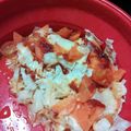 ｈａｗａｉらぶ's cooksnap of when they made ＊ルクエ＊キャベツのトマけちゃチーズ蒸し.