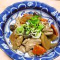 Jock's cooksnap of when they made もつ煮込み.