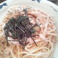 うみめそ's cooksnap of when they made 簡単♪　大葉の明太子スパゲティ☆.