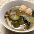 うつぎあやと's cooksnap of when they made たっぷり野菜と鶏団子の中華スープ♪.