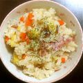 ぷちぷち♪♪'s cooksnap of when they made ＊炊飯器で簡単＊大根とお芋の根菜ピラフ.