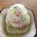 あまなつマーマ's cooksnap of when they made 朝から満足アボカドおにぎり.