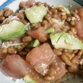 きよきよ♪'s cooksnap of when they made まぐろアボカド納豆まぜまぜ丼ぶり.